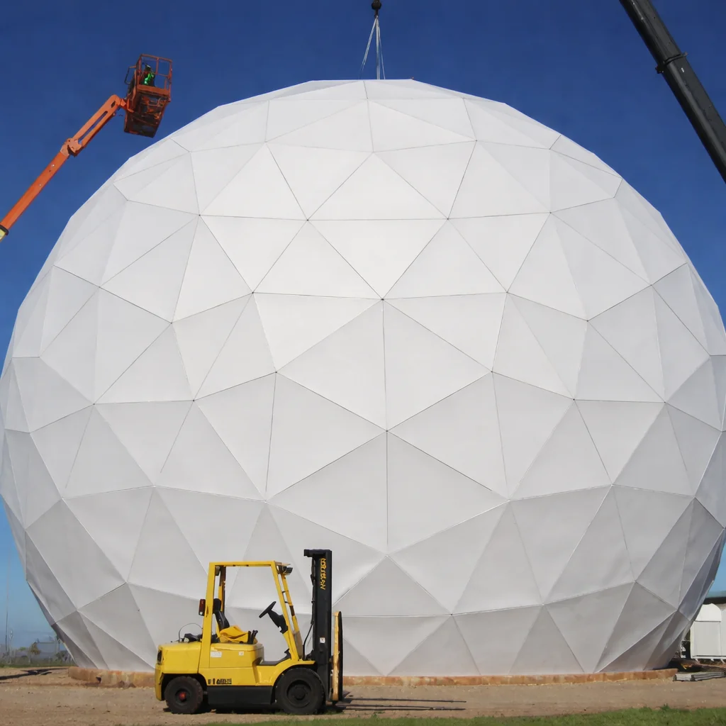 Geodesic radome